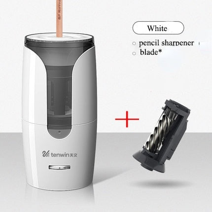 Tenwin Automatic Electric Pencil Sharpener For Colored Pencils Sharpen Mechanical Office School Supplies Stationery Free Ship