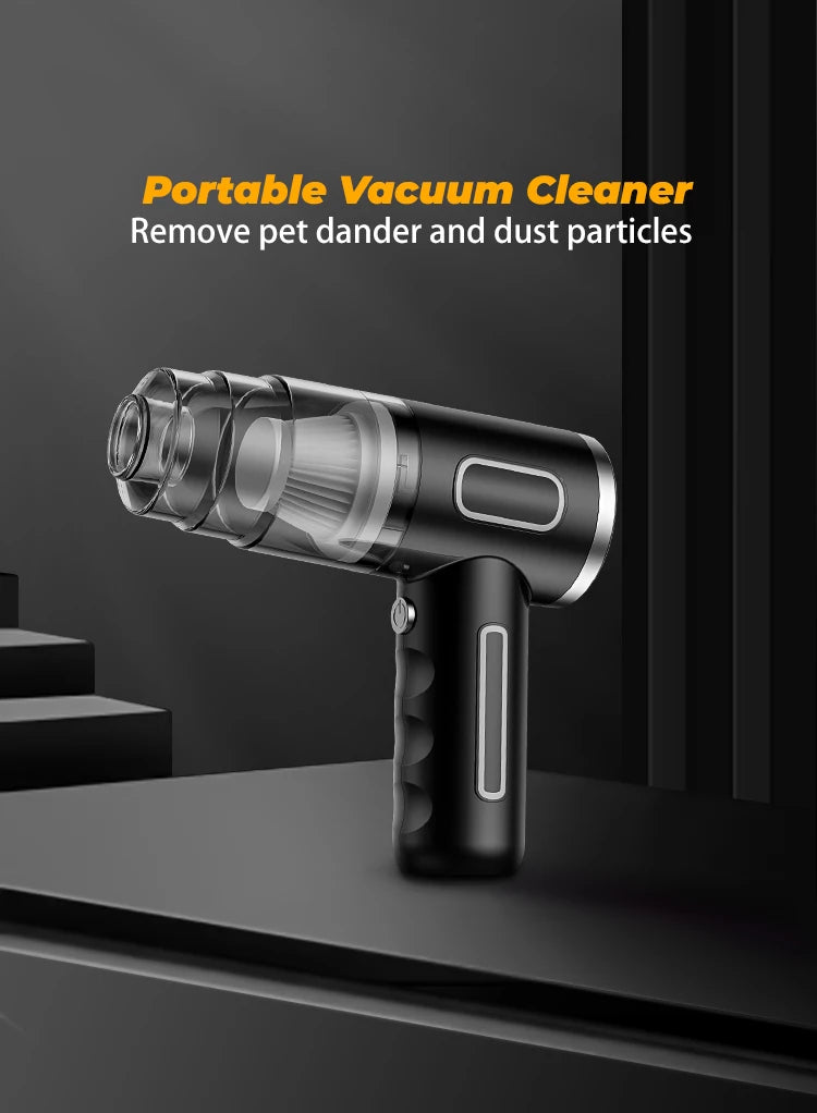 BELIBUY Car Vacuum Cleaner Portable Powerful Wireless Vacuum Cleaner Home Carpet Cleaner Home Appliance Mini Cleaning Machine