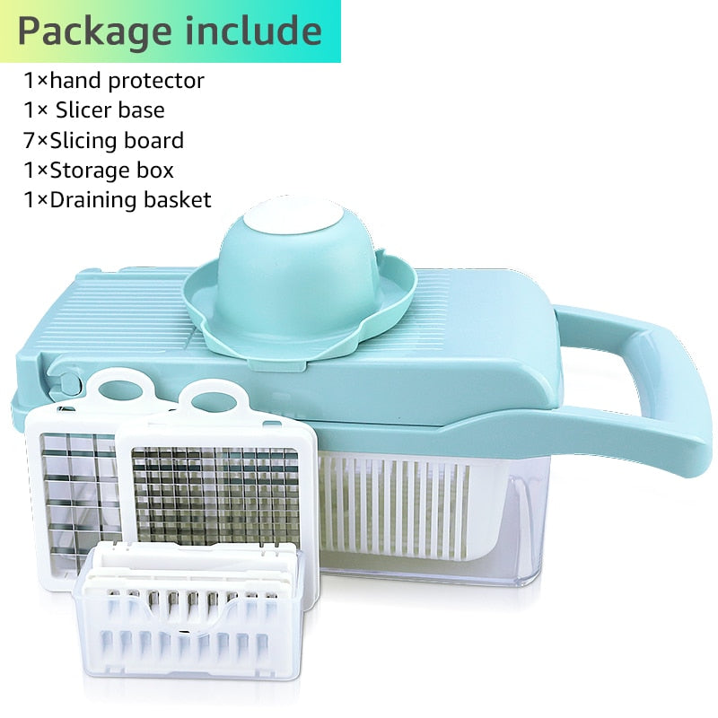 Vegetable Cutter Vegetable Slicer Multifunctional Kitchen Accessories Basket Fruit Potato Peeler Carrot Grater Vegetable Slicer