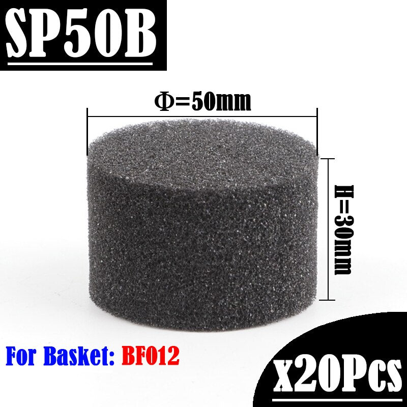 20/100Pcs Black Hydroponic Sponge Garden Vegetable Soilless Cultivation Growing Media Sponge Hydroponic Baskets Planting Sponge
