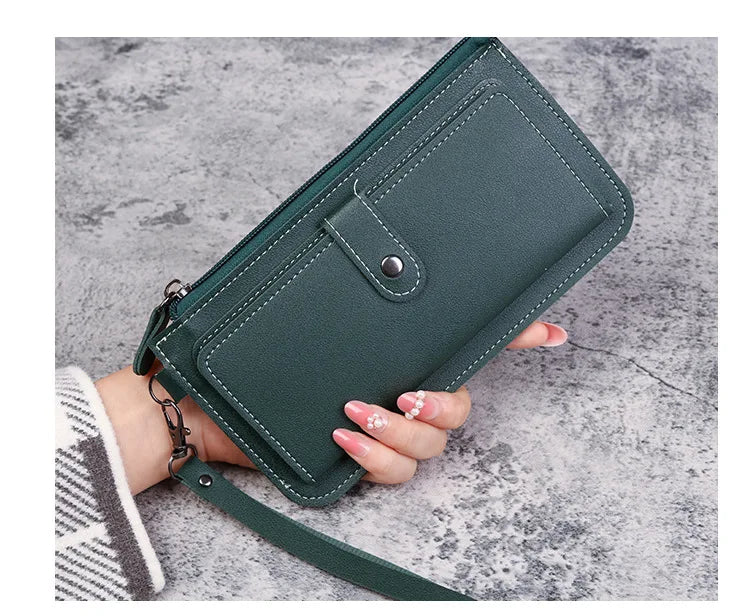 Hello Kitty Women Wallets PU Leather Female Purse Multi-Cards Holder Coin Foldable Wallet Zipper Billfold Hipster Credit Gift