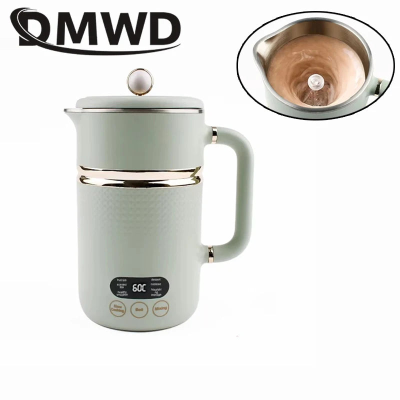 110V/220V Electric Kettle Thermal Stew Porridge Cooker Cup Soup Milk Heater Automatic Self Stirring Magnetic Mug Mixer Blender