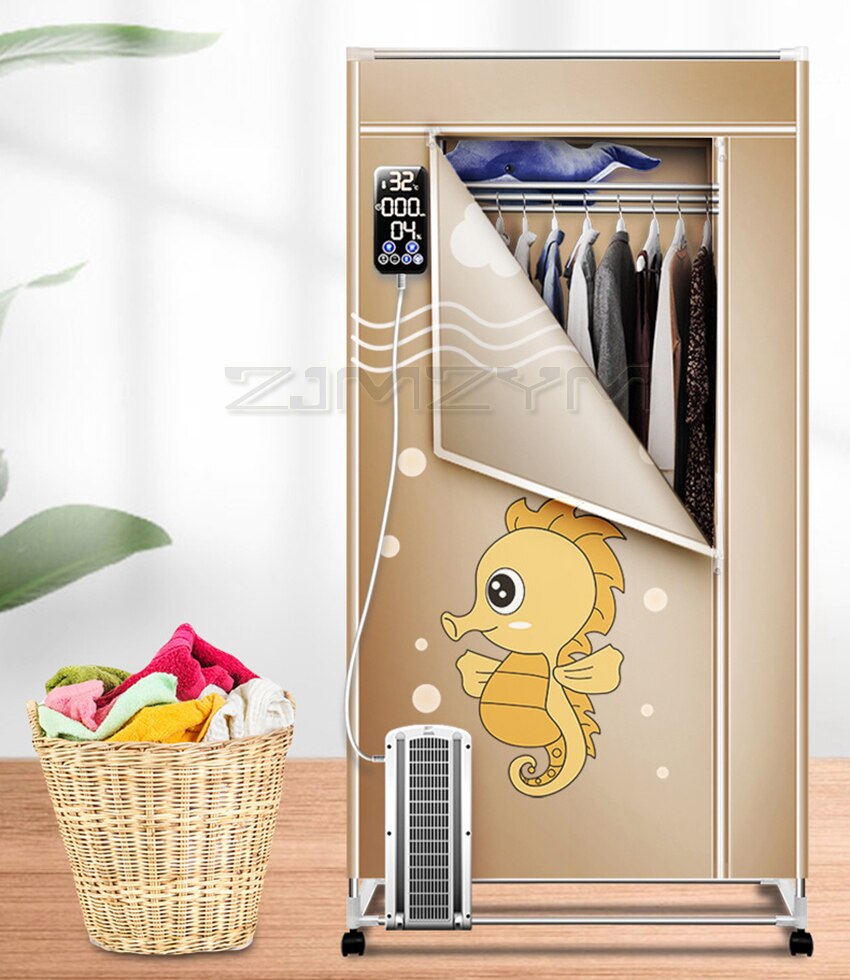 2000W Foldable Clothes Dryer with Digital Display 3 Layers Electric Clothes Drying Rack Machine Clothing Dryer 360mins Timing