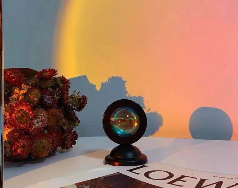 LTOON Mini sunset light net red sunset light floor-to-ceiling photo projection dusk warm light dawn dawn light USB night light