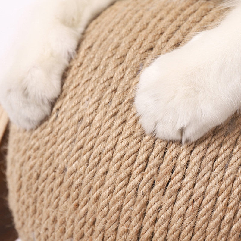 New Cat Toy Interactive Cat Scratcher Board Kitten Sisal Rope Ball Scratch Paws Pet Grinding Scratching Cats For Scratcher Toys
