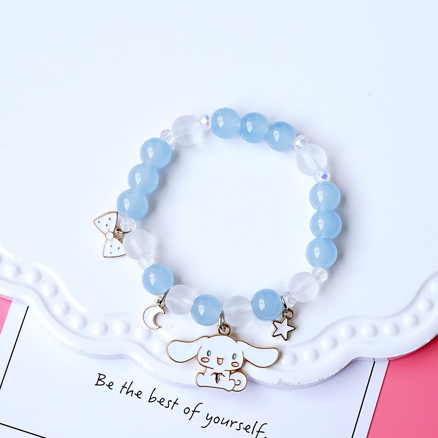 Kawaii Hello Kitty Bracelet Cinnamoroll Cartoon Anime Sanrios Bangle My Melody Jewelry Charms Cute Accessory Birthday Girls Gift