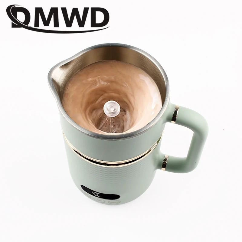 110V/220V Electric Kettle Thermal Stew Porridge Cooker Cup Soup Milk Heater Automatic Self Stirring Magnetic Mug Mixer Blender
