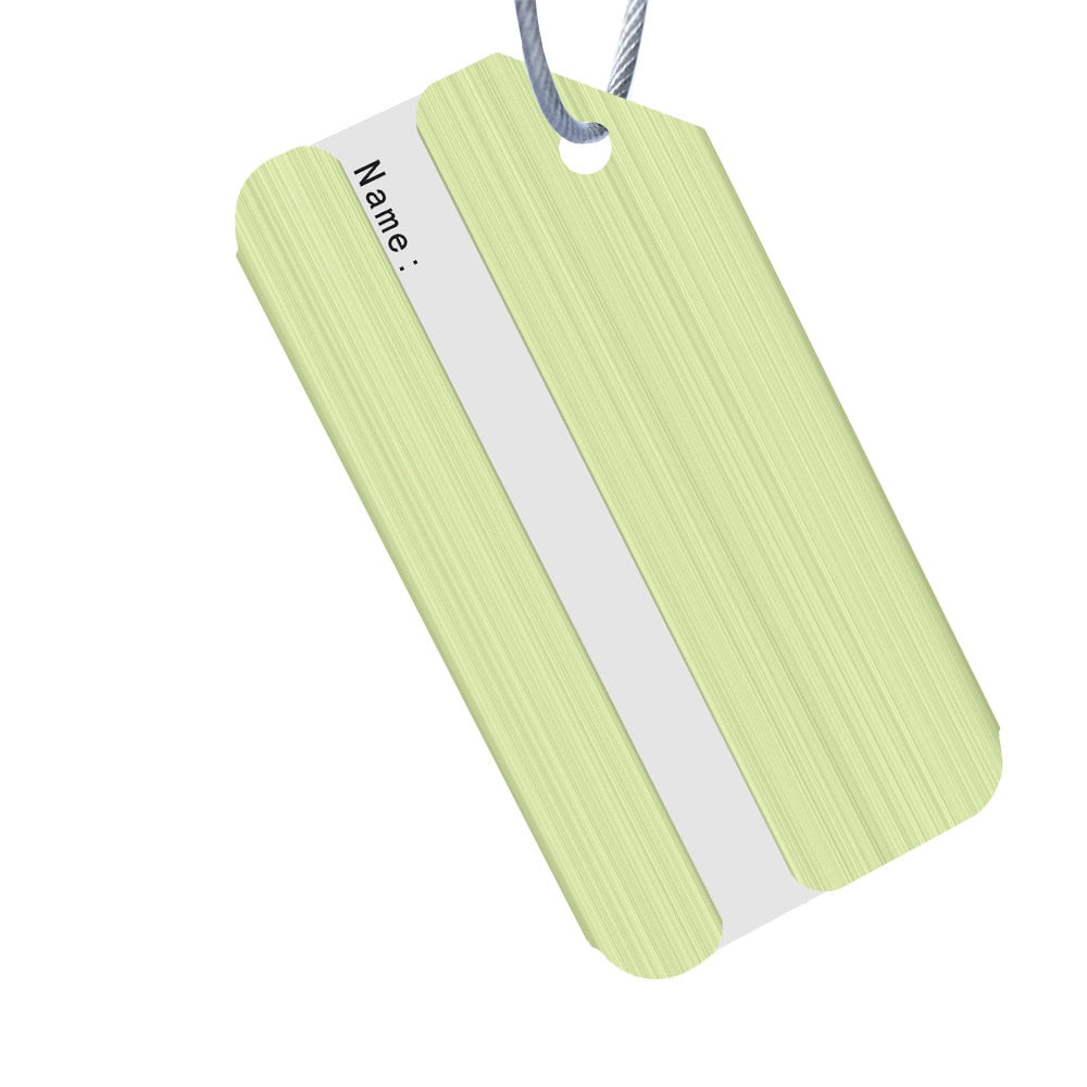 Fashion Metal Travel Luggage Tags Baggage Name Tags Suitcase Address Label Holder Aluminium Alloy Luggage Tag Travel Accessories