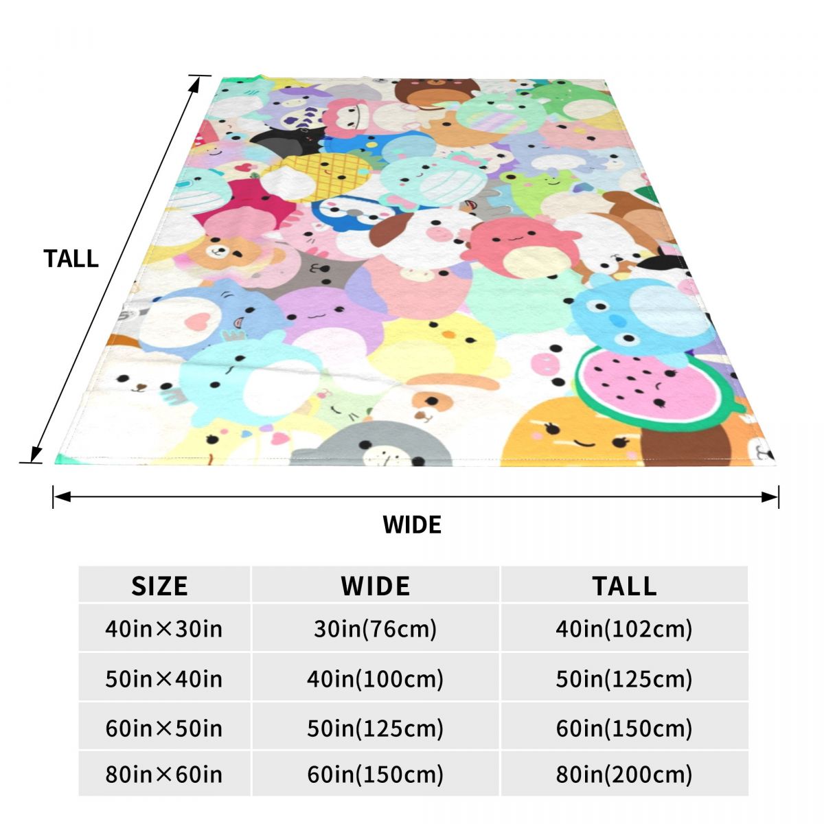 Squishmallows Chaotic Blanket Fleece Warm Throw Blankets Sofa Throw Blanket For Home Bedroom Office Throws Bedspread Quilt