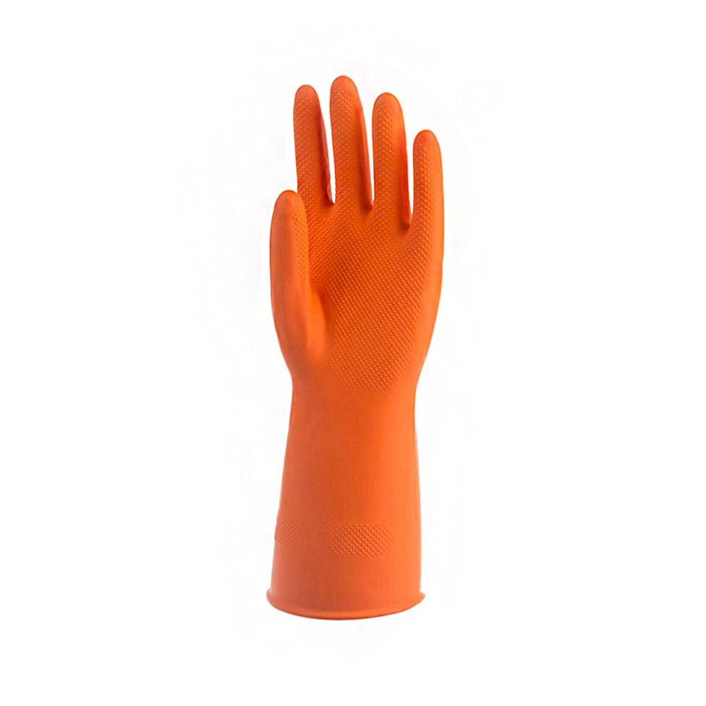 Female Waterproof Elastic Rubber Latex Dishwashing Gloves Non-slip Kitchen Durable Cleaning Housework Chores Dishwashing Tools