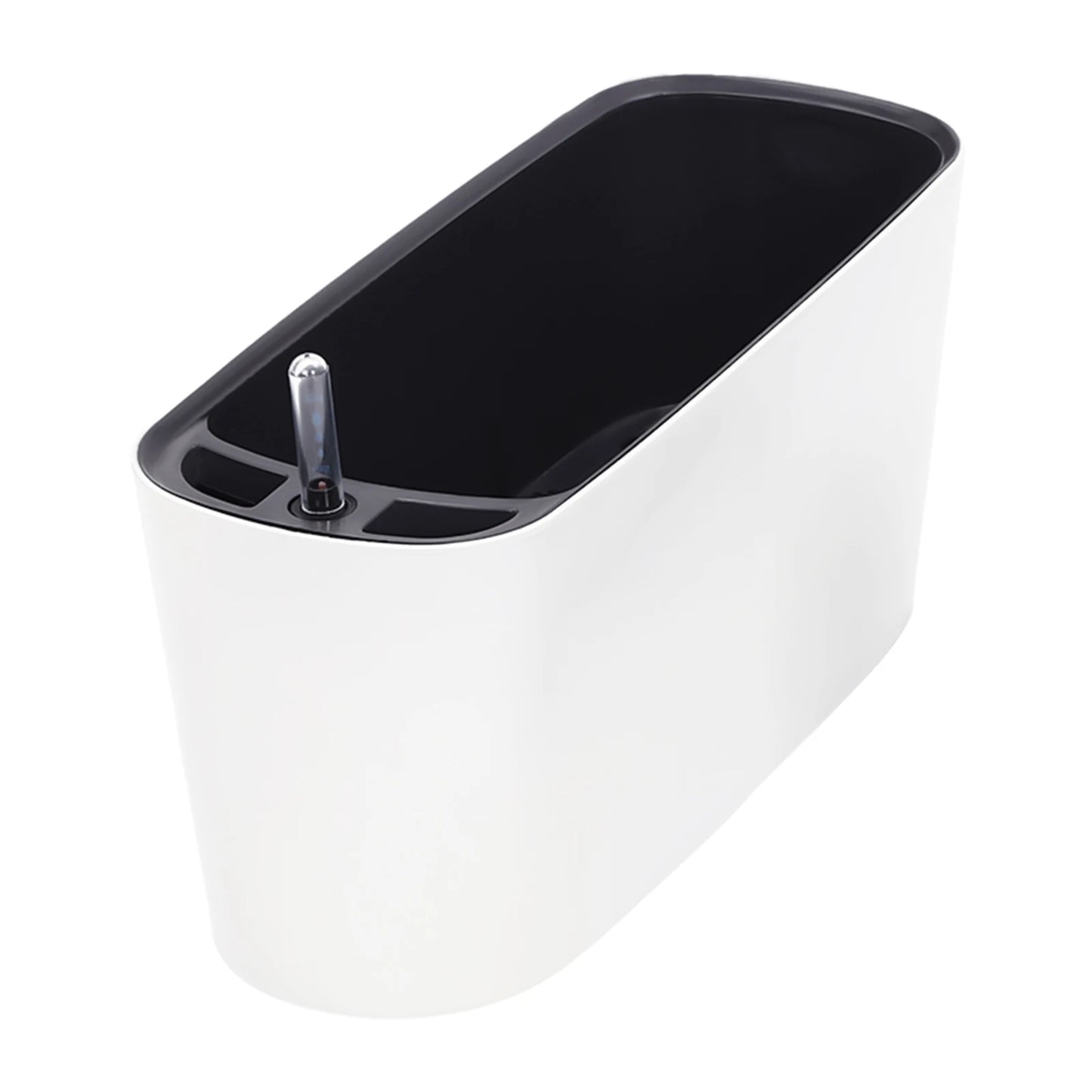 2 Sets of White Self-Watering Plastic Garden Pots Self Watering Planter Plants Flower Pot