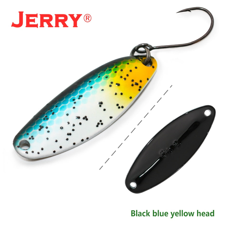 Jerry Mang Trout Area Fishing Lure Lrf Artificial Single Hook Wobbler Spinning Baits 3.1g Spoon For Trout Bass Pesca Tackle