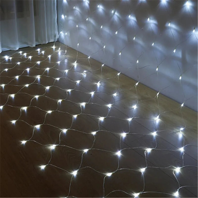 4mx6M 2x3M Led Net String Lights Street Garlands Christmas Decorations Outdoor New Year Wedding Party Decor Fairy Garden Decor