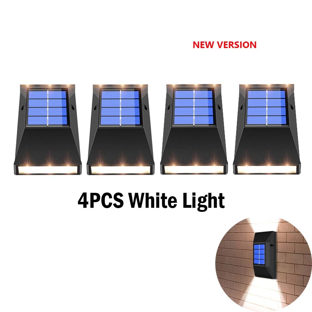 4 PACK Solar LED Light For Garden Decor Outdoor Waterproof Solar Lights Sconces Wall Lamps LED Garden Lights Outdoor Solar Lamp