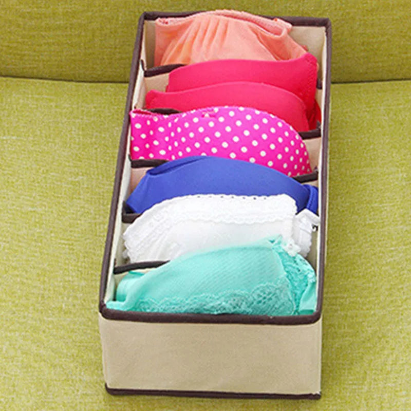 Underwear Organizer Storage Box Foldable Closet Drawer Underwear Organizers Bin Household Underpants Socks Bra Storage Boxes