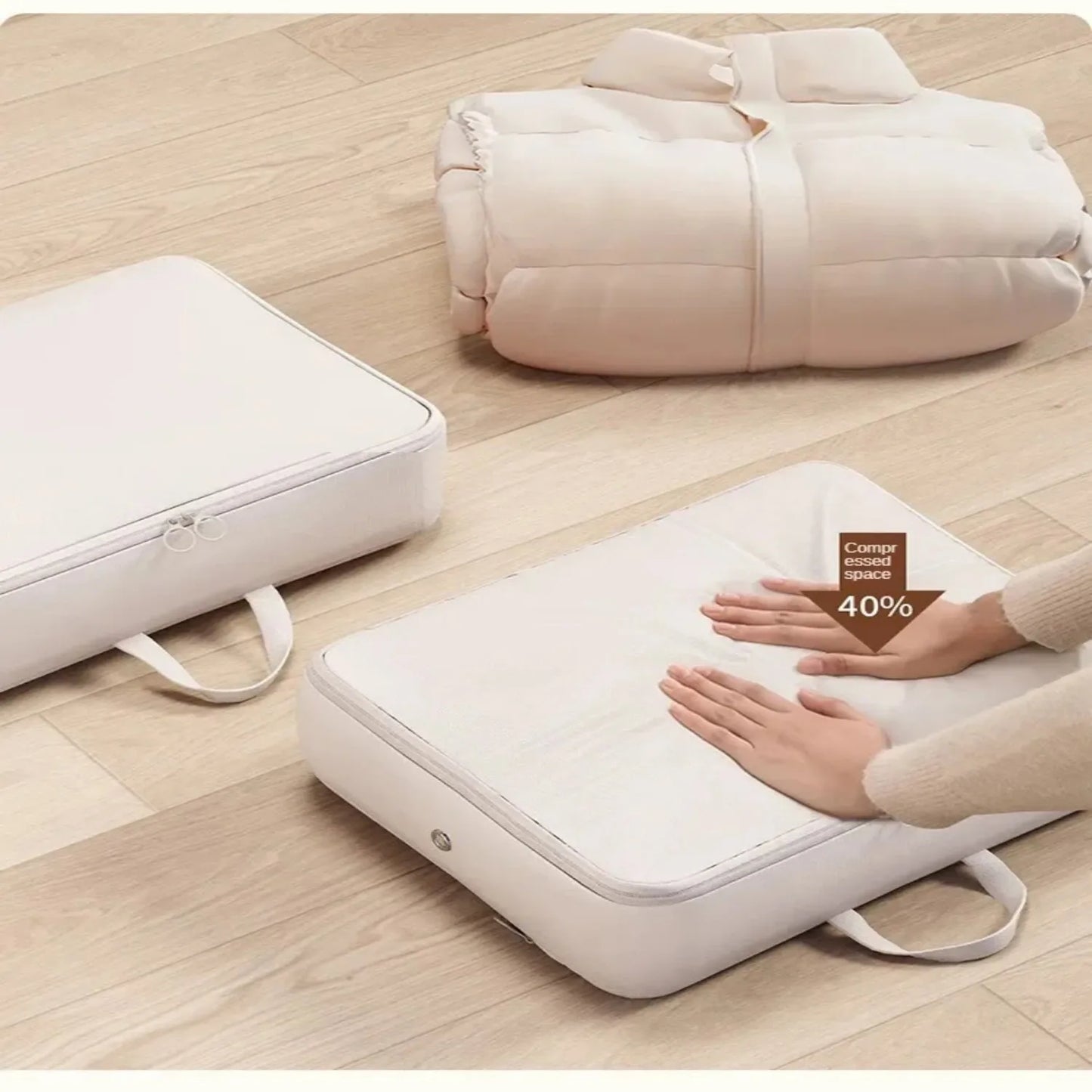 4PCS/set Compression Packing Clothes Down Jacket Cotton Quilt Storage Foldable Large Capacity Expansion Organizer Bag