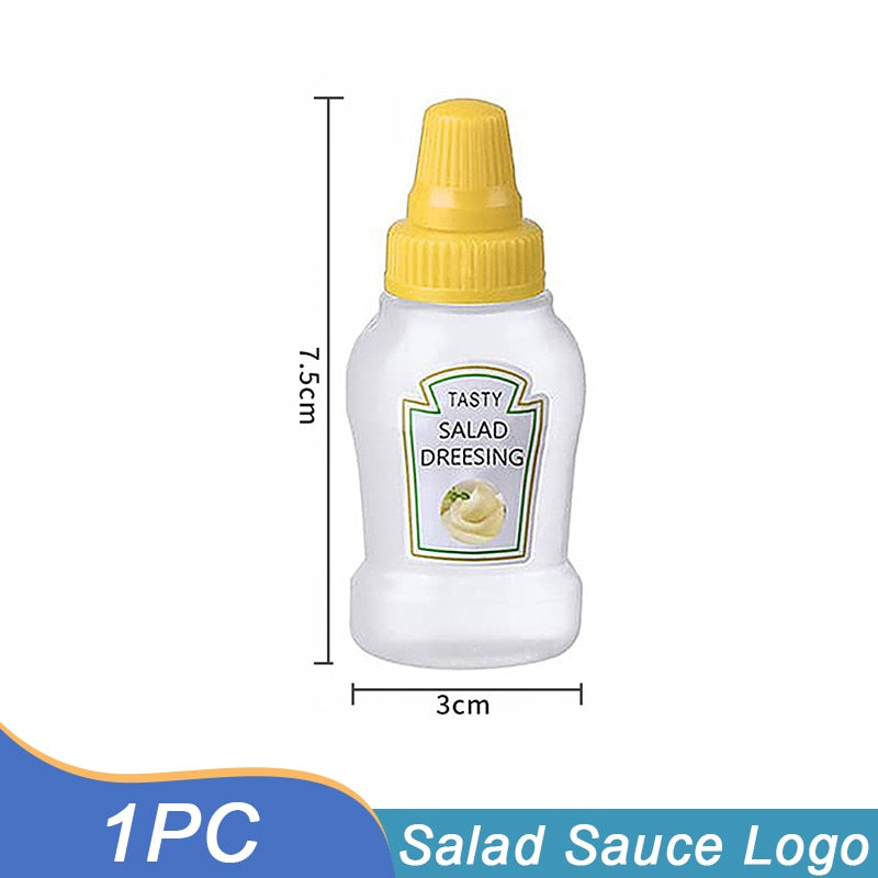 Mini Tomato Ketchup Bottle Portable Sauce Salad Squeeze Bottle Small Bento Honey Bottle Storage In Lunch Box Kitchen Accessories