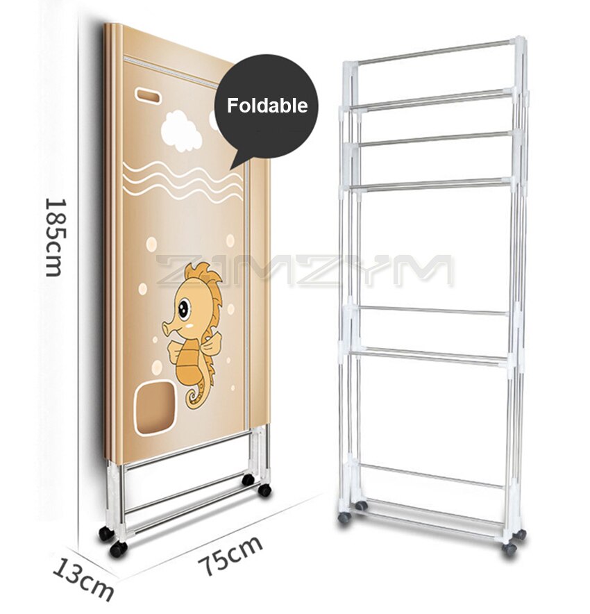 2000W Foldable Clothes Dryer with Digital Display 3 Layers Electric Clothes Drying Rack Machine Clothing Dryer 360mins Timing