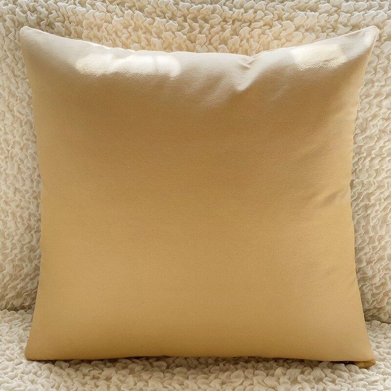 Imitation Leather Cushion Cover for Pillow PU Waterproof Decorative Cushions for Bed Cushion Covers 45*45 Home Decoration Modern
