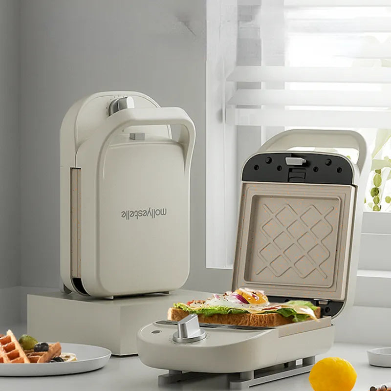 Ceramic Enamel Coated Sandwich Toaster Bread Machine Home Appliance Timed Multi-functional Home Small Toast Waffle Maker