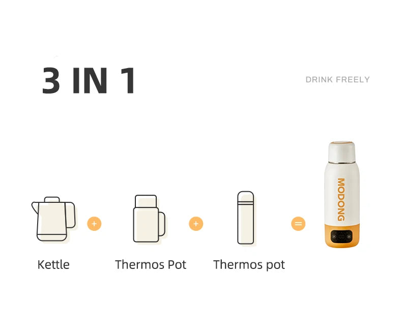100-240V Electric Kettle 600ML Portable Heating Cup Multifunction Boiled Water Pot Smart Teapot Adjustable Temperature Kettles
