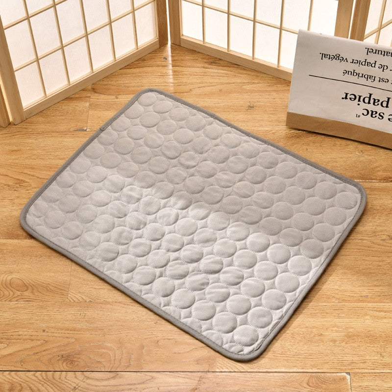 Dog Mat Cooling Summer Pad Mat For Dogs Cat Blanket Sofa Breathable Pet Dog Bed Summer Washable For Small Medium Large Dogs Car
