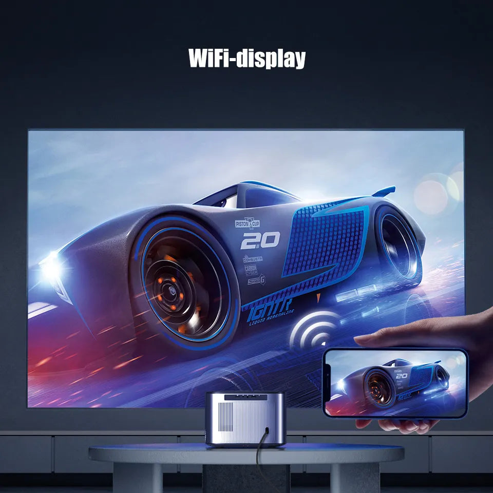 BYINTEK X25 Full HD Projector 1080P 4K Video Auto Focus WiFi Smart LCD LED Video Home Theater Projector