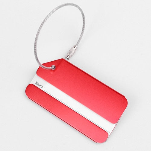 Fashion Metal Travel Luggage Tags Baggage Name Tags Suitcase Address Label Holder Aluminium Alloy Luggage Tag Travel Accessories
