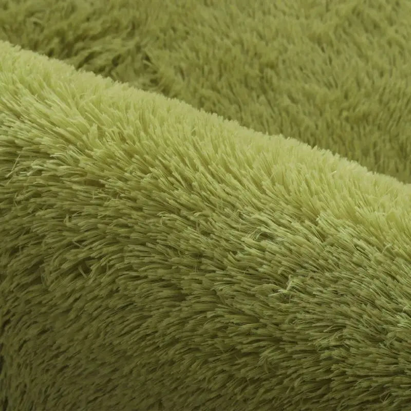 Green Carpet Tie Dyeing Plush Soft Carpets For Living Room Bedroom Anti-slip Floor Mats Bedroom Water Absorption Carpet Rugs