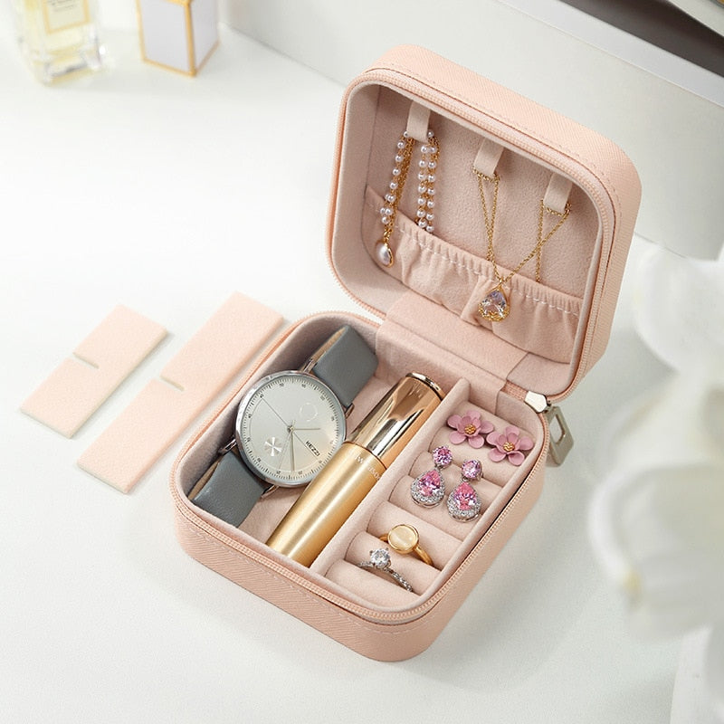 Caja organizadora de joyería para mujer, estuche de almacenamiento de maquillaje, joyería a granel, regalos para invitados de boda, suministros de accesorios para mamá, venta al por mayor