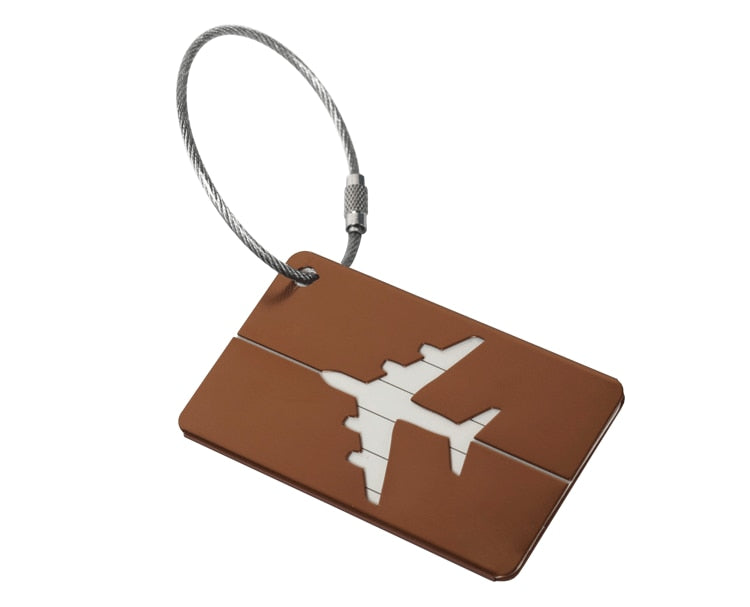 Fashion Metal Travel Luggage Tags Baggage Name Tags Suitcase Address Label Holder Aluminium Alloy Luggage Tag Travel Accessories