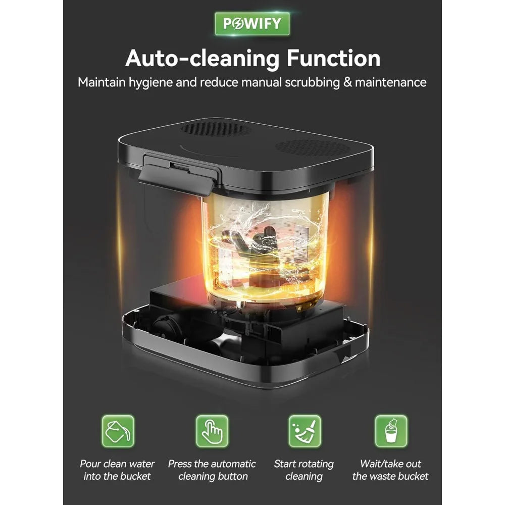 Electric Compost Bin Kitchen Capacity Composter Bins Outdoor Indoor with Tri-Blade, Smart Waste Dispenser Countertop Compost