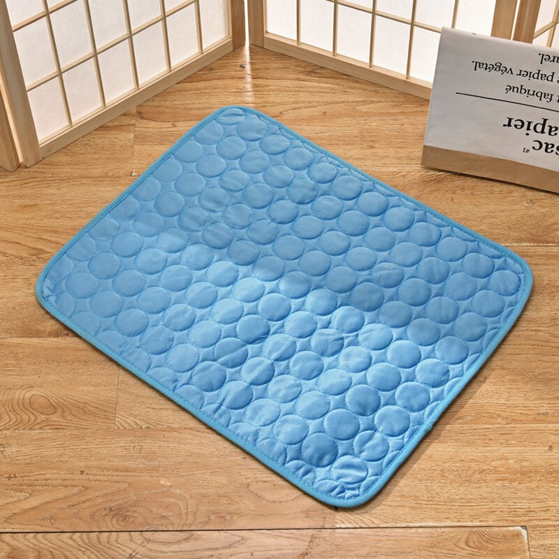 Dog Mat Cooling Summer Pad Mat For Dogs Cat Blanket Sofa Breathable Pet Dog Bed Summer Washable For Small Medium Large Dogs Car