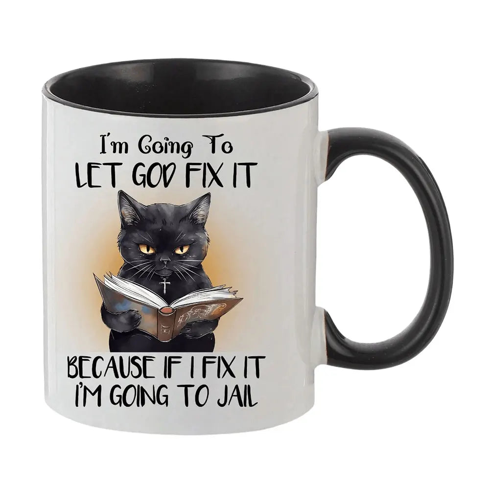 11oz Lord Of The Cats Mug The Furrllowship Of The Ring Cat Lovers Coffee Mug Ceramic Tea Cup for Coffee, Tea and Hot Drinks Gift