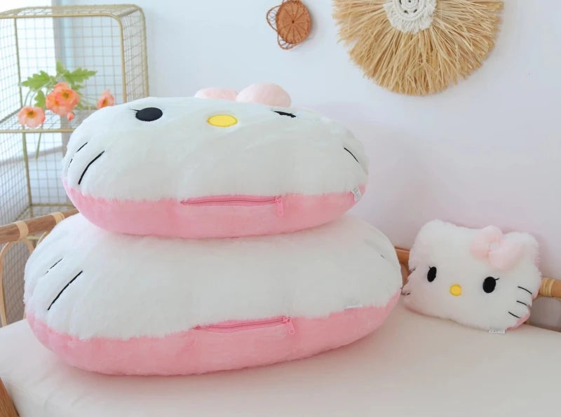 Sanrio Big Size Hello Kitty Back Cushion Soft Cuddly Pillow Comfortable Sofa Bed Decor Pillow Hug Plushies Xmas Gifts For Girl