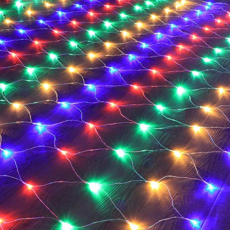 4mx6M 2x3M Led Net String Lights Street Garlands Christmas Decorations Outdoor New Year Wedding Party Decor Fairy Garden Decor