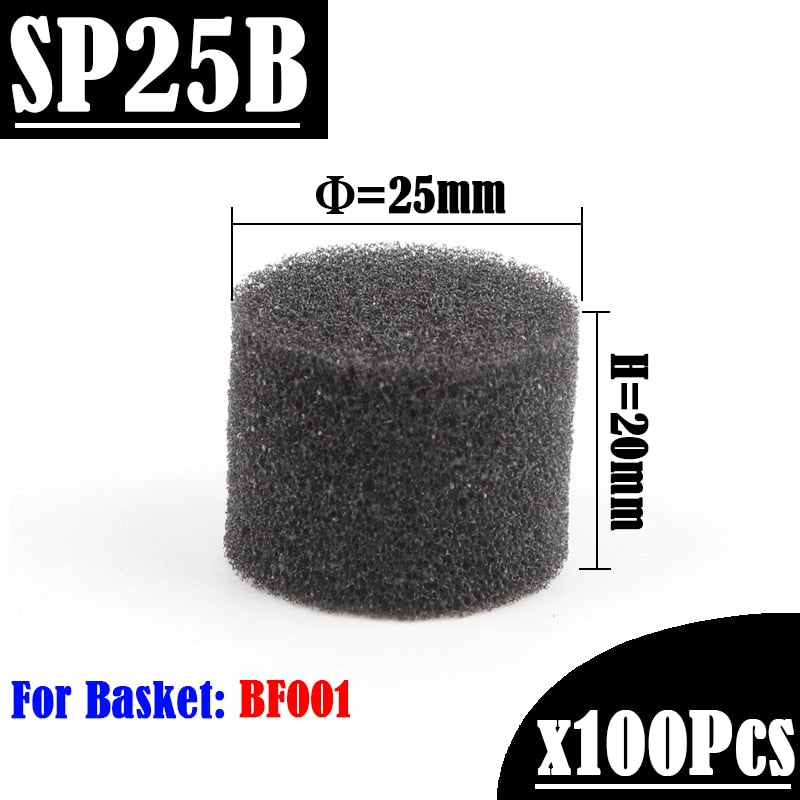 20/100Pcs Black Hydroponic Sponge Garden Vegetable Soilless Cultivation Growing Media Sponge Hydroponic Baskets Planting Sponge