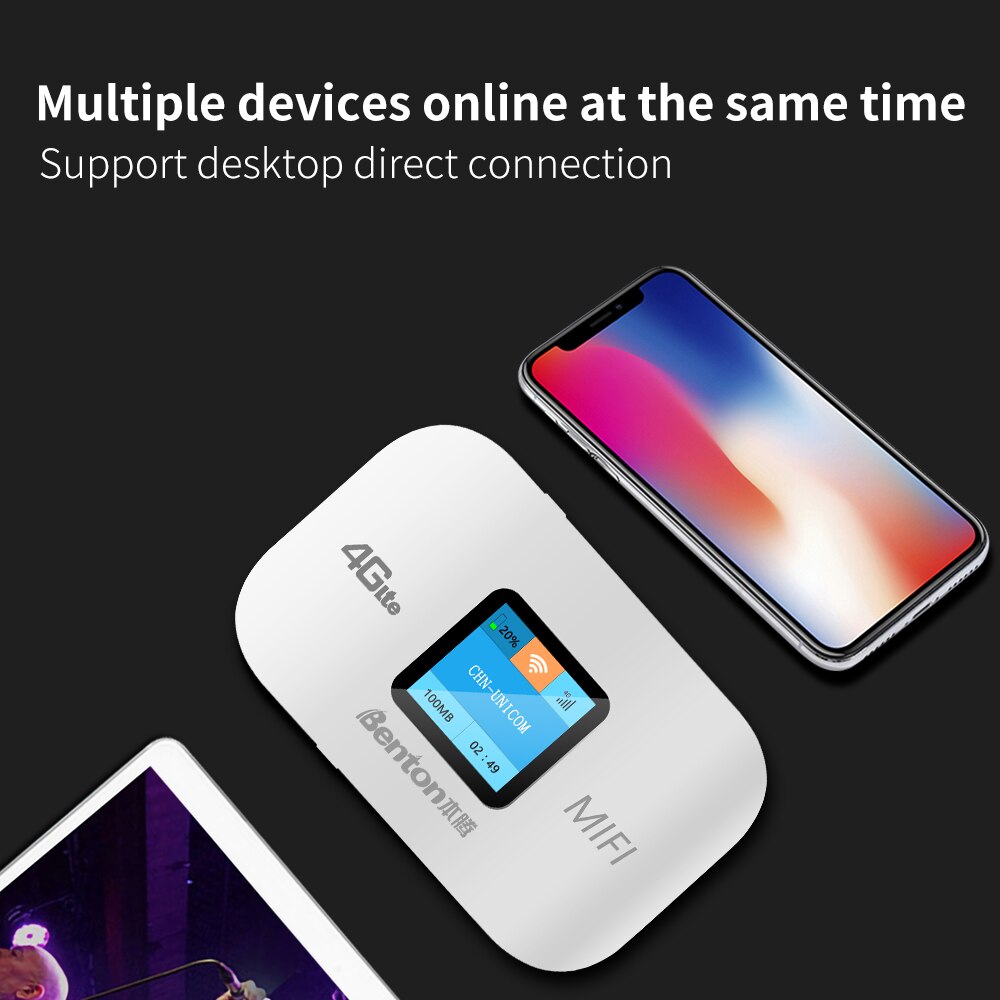 Benton Wifi Router Portable Mini 3G4G Unlocked Lte Mifi Pocket With Sim Card Unlimited Internet For Cottage Mobile Wifi Hotspots