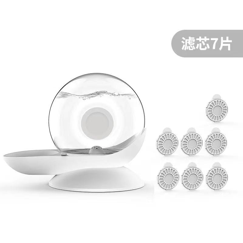 Pet Supplies Snail Automatic Cat Dog Drinking Bowl Fountain Water Dispenser Large-capacity Cat Drink Bowl Without Electricity