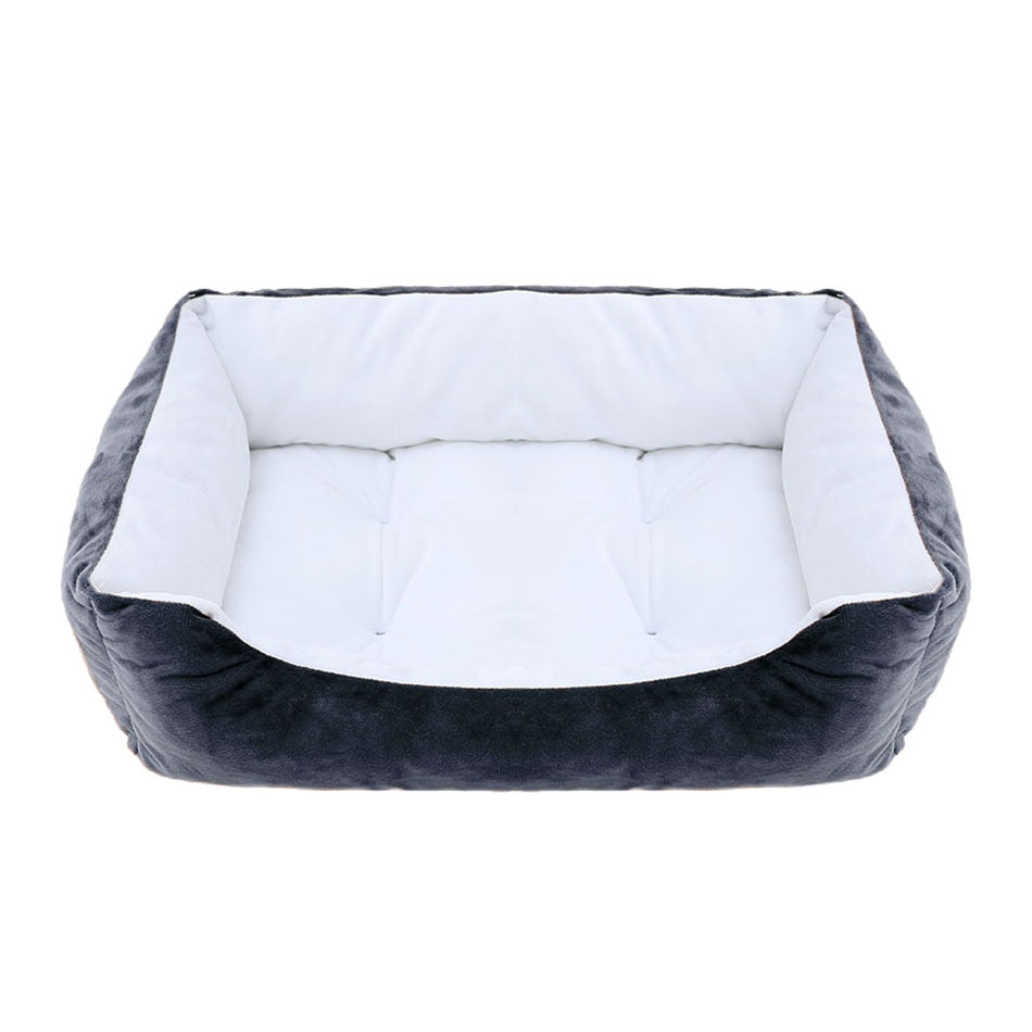 Bed for Dog Cat Pet Square Plush Kennel Medium Small Dog Sofa Bed Cushion Pet Calming Dog Bed House Pet Supplies Accessories