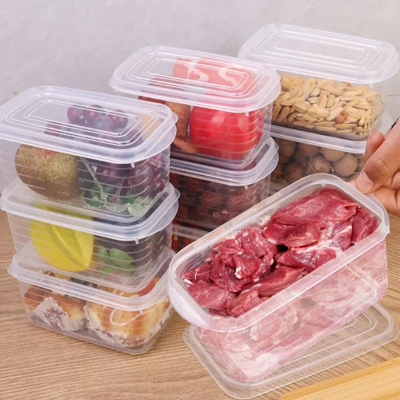 1/2/5pcs Refrigerator Storage Box Fridge Organizer Fresh Vegetable Fruit Storage Container Food Crisper Box Kitchen Organizer