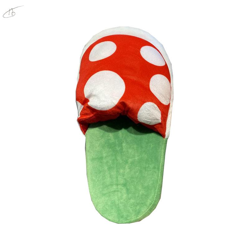 Mushroom Home Slippers Piranha Plant Plush Slippers Multifunctional Piranha Plush Carnival Fancy Funny Flower Cosplay Shoes