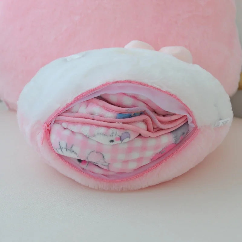 Sanrio Big Size Hello Kitty Back Cushion Soft Cuddly Pillow Comfortable Sofa Bed Decor Pillow Hug Plushies Xmas Gifts For Girl