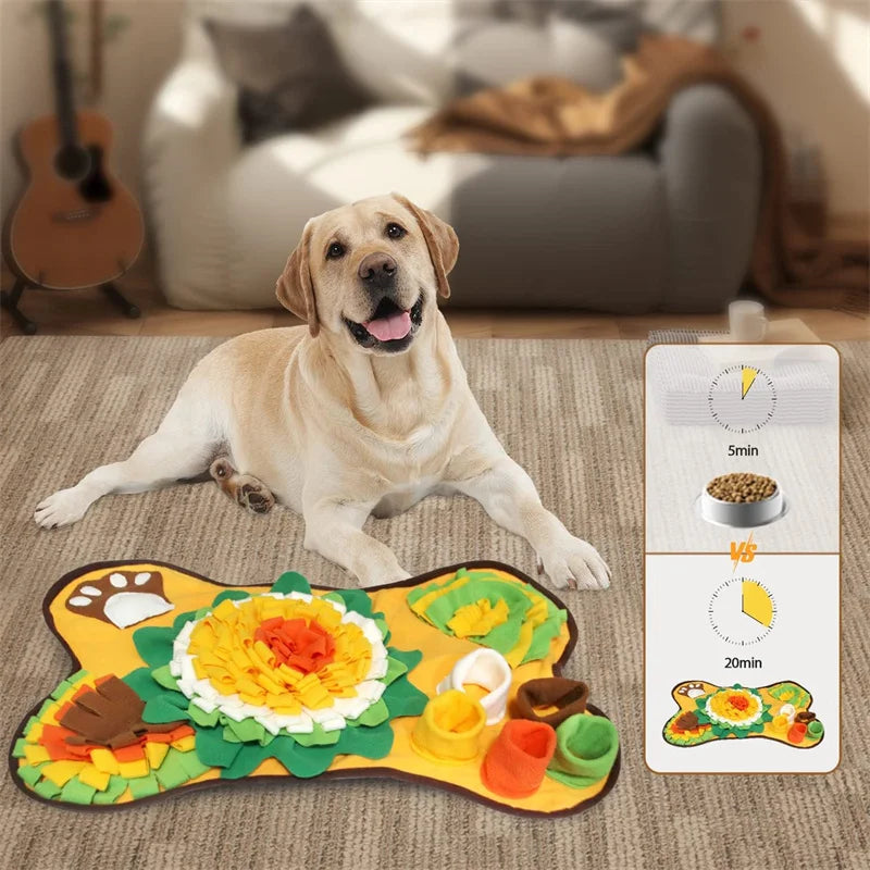 Snuffle Mat for Dogs Interactive Foraging Puzzle Dog Toys Sniffing Mat Slow Feeder Toys Stress Relief Sniff Toys Dogs