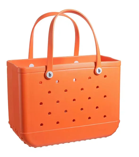 Beach Bag Women Shoulder Handbag BOGE EVA Fashion Waterproof Summer bogg bag Basket Mini Kid Shopping Shoulder Bag Toy Storage