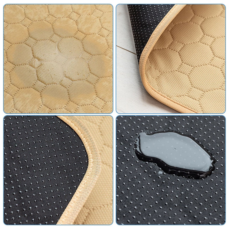 Dog Training Pad Washable Pet Pee Mat Super Absorbent Non-Slip Puppy Crate Mat Reusable Incontinence Pads for Dogs Cats Rabbit