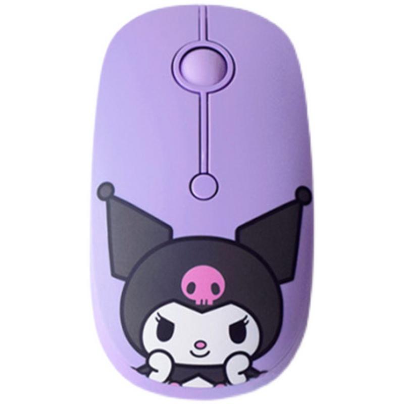Cartoon Sanrio Wireless Mouse Kuromi My Melody Accessories Cute Beauty Kawaii Anime Silent Usb Laptop Desktop Pc Toys Girls Gift