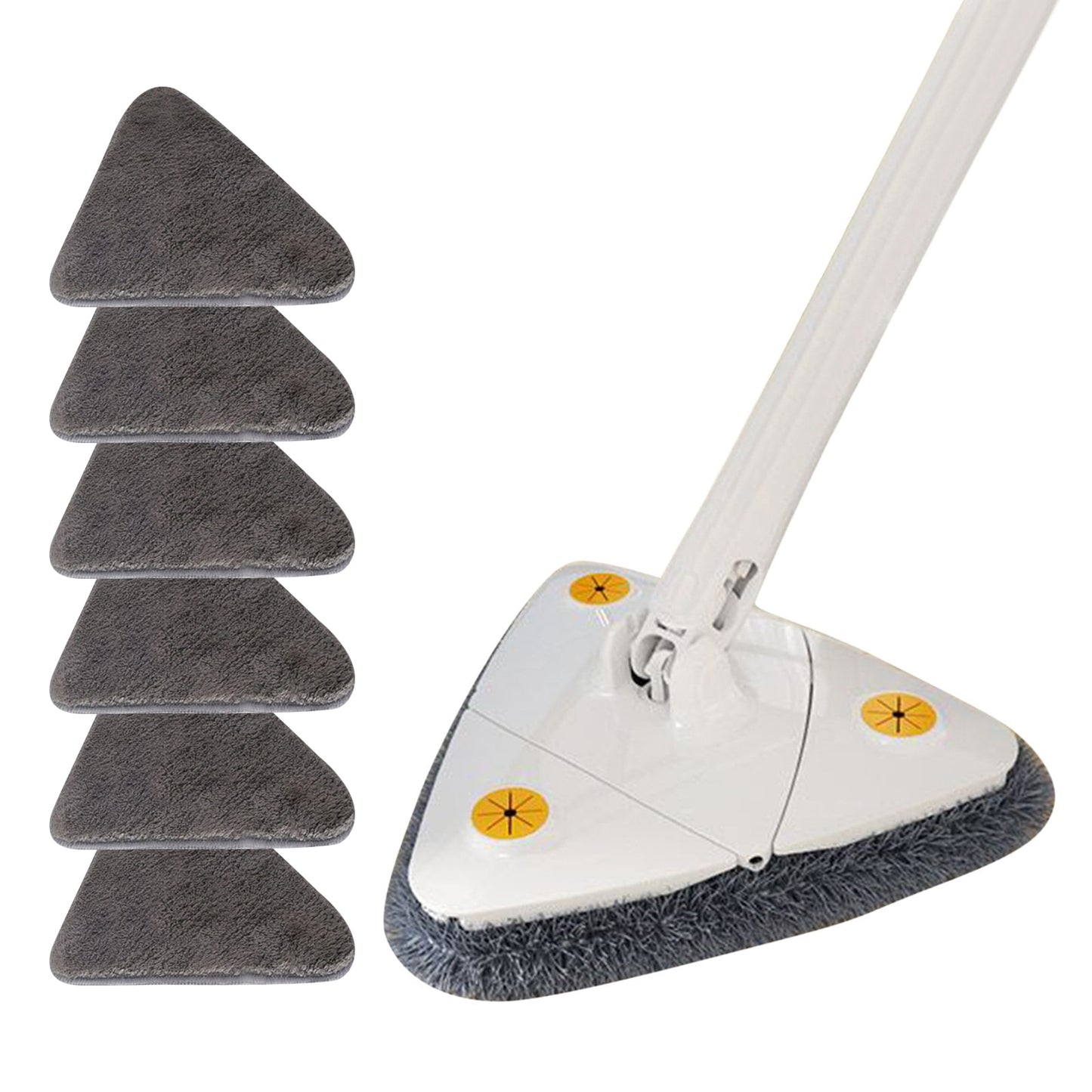 Triangle Mop 360 Rotatable Extendable Adjustable 110 Cm Cleaning Mop For Tub Tile Floor Wall Cleaning Mop Deep Cleaning Mop