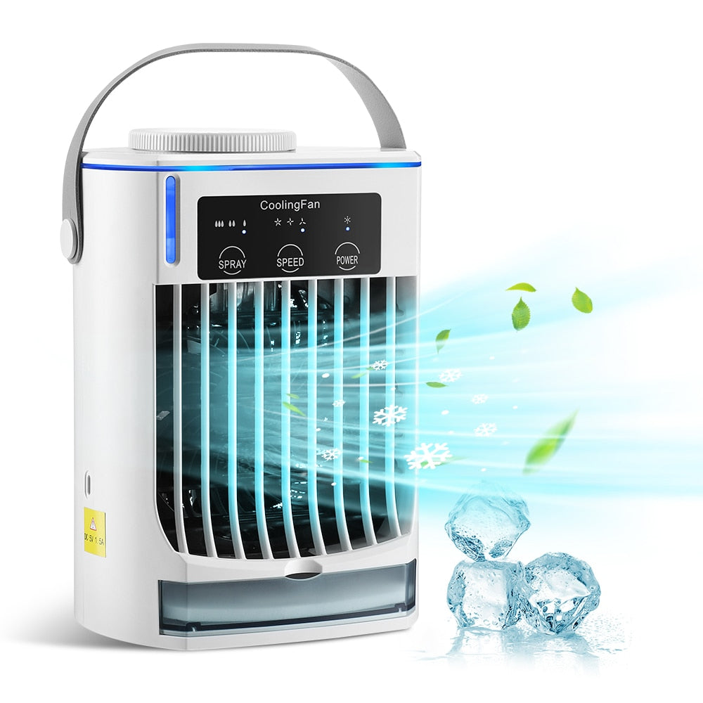 Mini Air Conditioner Air Cooler Fan Water Cooling Fan Air Conditioning For Room Office Mobile Portable Air Conditioner For Cars