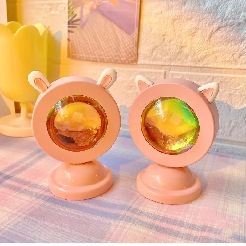 LTOON Mini sunset light net red sunset light floor-to-ceiling photo projection dusk warm light dawn dawn light USB night light